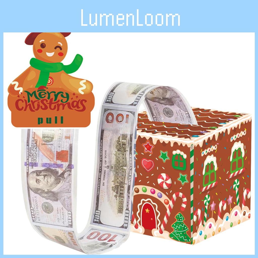 Christmas Candy Gingerbread House Gift Box With Money Envelope For Holiday Celebrations