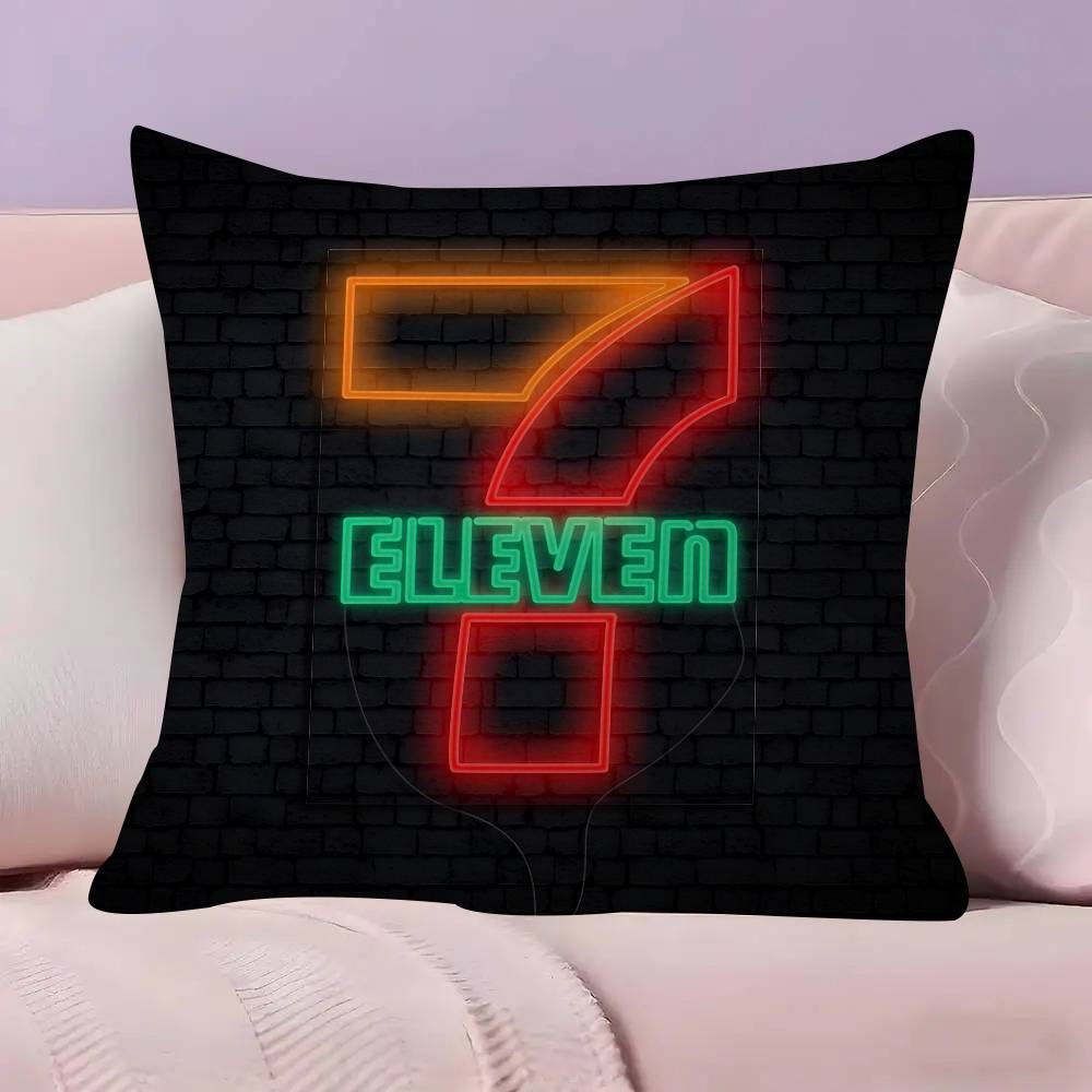 Pillow Gift Home Office Decoration Bedroom Sofa Car Cushion Cover case 45x45 LOGO 7EELEVENS