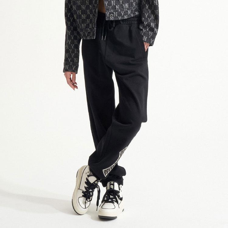 New MLB Knitted Sports Pants Unisex Black 3APTM0121-50BKS