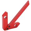 Center Measuring Tool, 45/90° Square Center Finder Line Gauge Aluminum Alloy Woodworking Center Scribe Measuring Tool, 0-160mm, 0.5mm High Accuracy