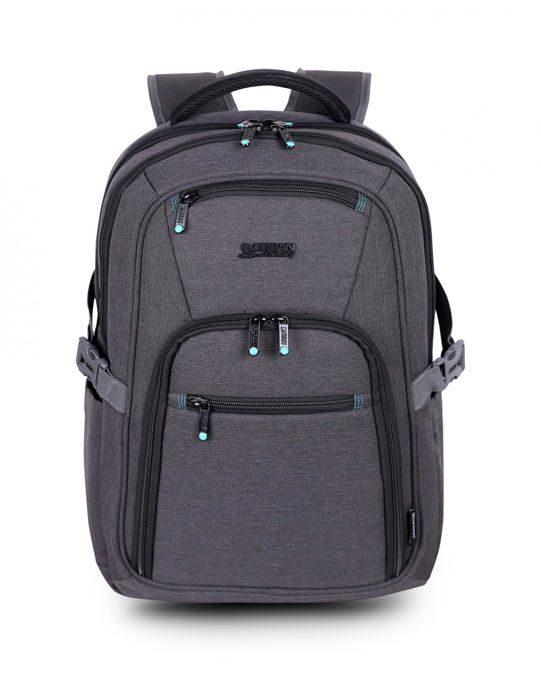 Urban Factory HEAVEE Green - Sac À Dos Pour Ordinateur Portable - Respectueux De L'environnement - 15.6" - Gris, Noir