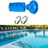 For Intex 11238 Compatible Pool Vacuum Hose Adapter Kit With 2 Clamps Equipped With A 1.25 Inch X 1.5 Inch Connector