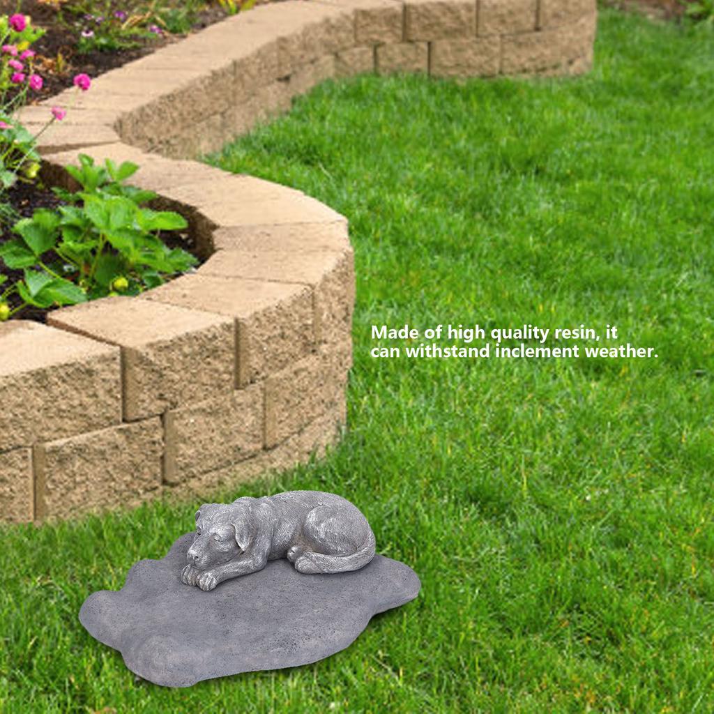 Pet Memorial Tombstone Imitation Stone Cat Dog Commemorative Resin Crafts Gravestone for Lawn Garden Outdoor Yard NEW