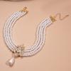 French Imitation Pearl Pattern Water Drop Multi-layer Collarbone Chain Baroque Light Luxury Temperament Elegant Necklace