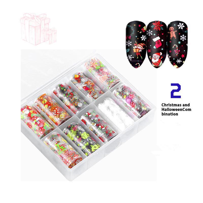 Nail Halloween Nail Art Star Sticker Set Nail Sticker Transfer Paper Christmas Nail Sticker