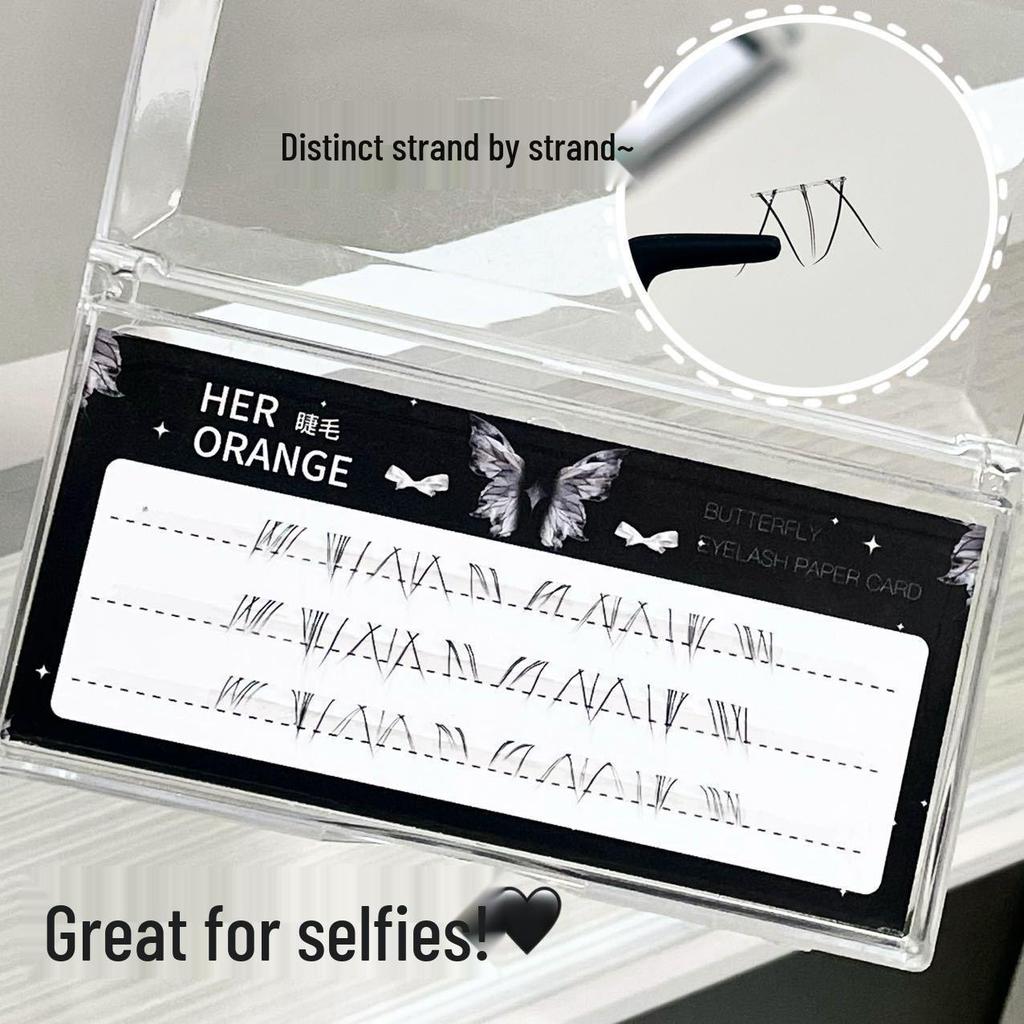 HERORANGE Doll-like Lower Lashes: Natural, Realistic, and Stylish False Eyelashes for a Cool Look.