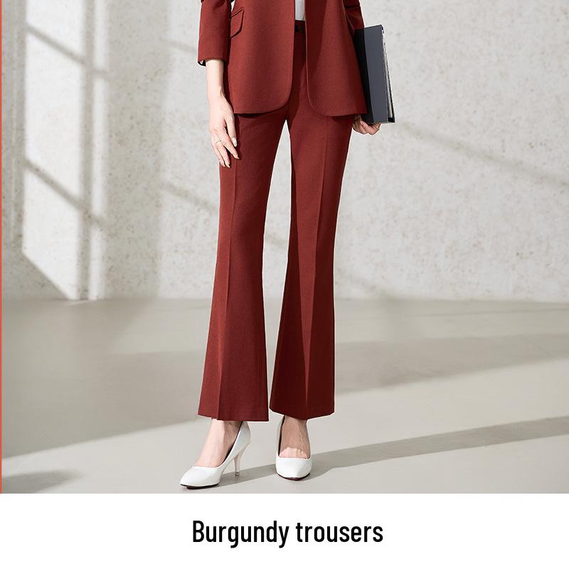 2025 Women's Autumn/Winter Flared Pants Suit Set - Formal/Casual Workwear