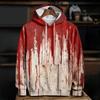 Spring And Autumn Fashion Men's Hoodie Bloody Wound 3D Print Hoodies Street Casual Boy Sweatshirt Men's Oversized Top Clothing
