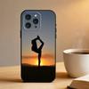 GYM Girl Gymnastic  Phone Case For iPhone 17 16 15 14 13 12 Max Plus Silicone Black Cover