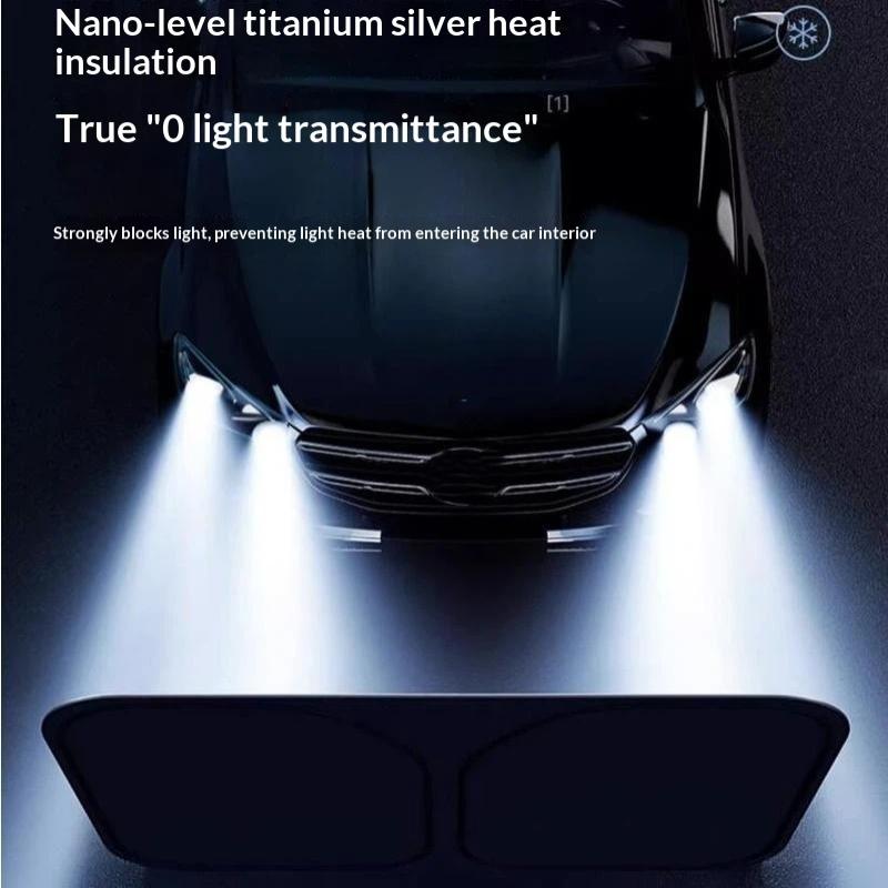 1Pcs Front Sunshade Summer Window Visor Protection Car Sun Shade Cover Foldable Curtains Summer Cooling Uv Refletive Accessories