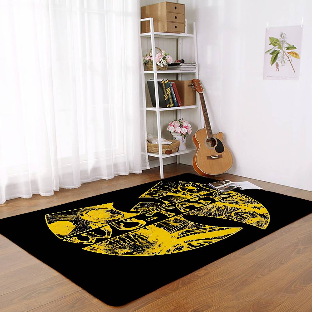 W-WU-TANG Fashion Floor Mats Home Laundry Rug Carpet For Living Room Decor Lounge Area Anti-slip Foot Mat Entrance Doormat
