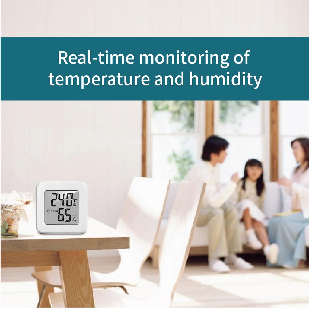Digital Thermometer Hygrometer Indoor Room Temperature LCD Electronic Humidity Meter Sensor Gauge Weather Station For Home