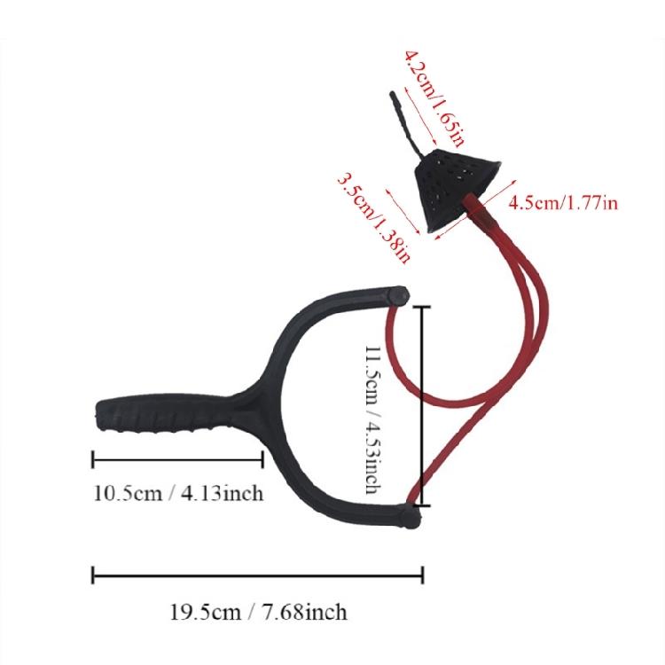 Fischerei-Katapulte Schleudern Futterspender Tragbare Angelköder Ziehen von Futterspendern