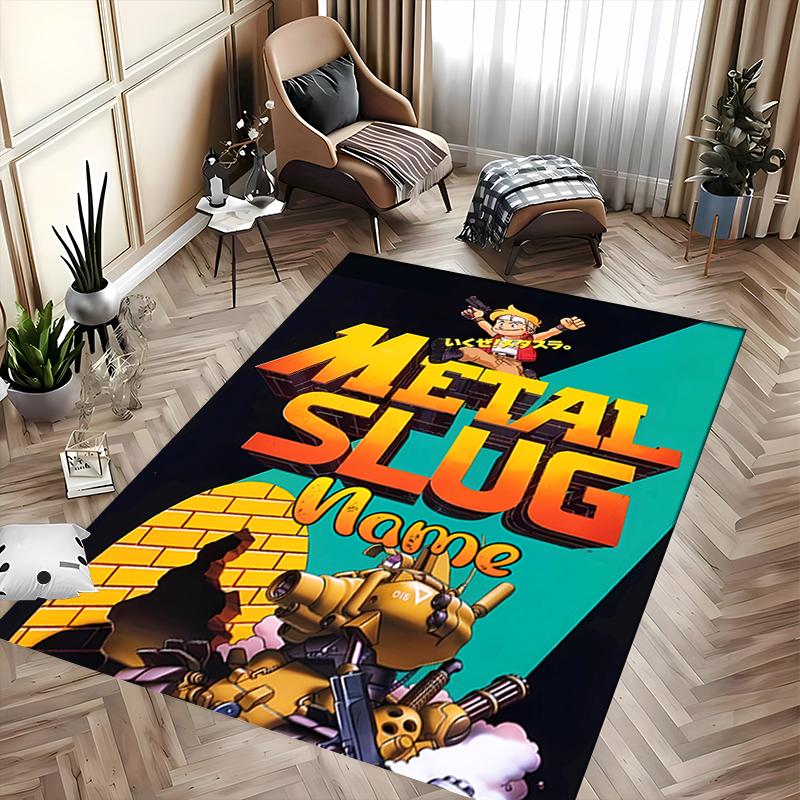 Custom Personalization Metal Slug Area Rug - Perfect For Kitchen, Bathroom,Laundry Room Decor Large Size Available,Gift All Seasons