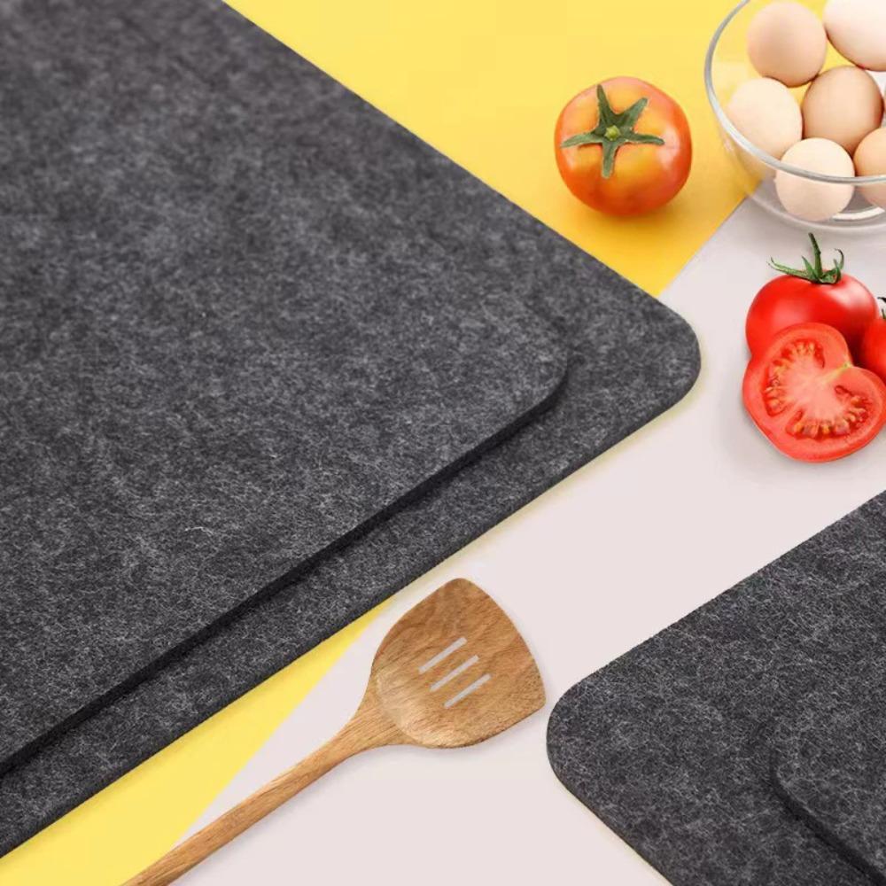 2pcs Silicone Surface Air Fryer Heat Resistant Pad Heat Insulation Countertop Protector Mat  Worktop