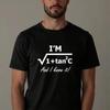 T Shirt Im Sec C And I Know It Funny Math Teacher Equation Pun Graphic Vintage Top For Everyday Wear Breathable Fashion