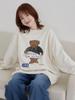 Cohen COSBY Special Order Bear Print Sweatshirt 75206010462 2150 NATURAL (21) M