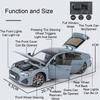 1:24 Q5 Rs7 Alloy Car Diecast Model Toys Front Wheel Steering 6 Doors Opened Sound Light Pull Back For Boyfriend's Birthday Gift