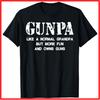 Gunpa Like A Normal Grandpa But More Fun And Owns Guns Black Cotton T-Shirt