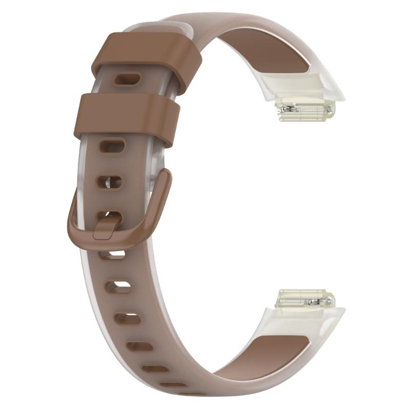 Clear Two Tones Fitness Band Breathable Soft Silicone Quick Change Accessory Simple Installation for Watch Inspire 3