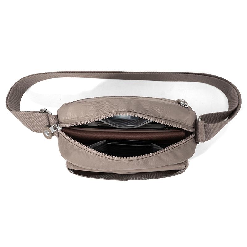 Waterproof Nylon Phone Bag Women's Multi-compartment Shoulder Bag Crossbody Bag
