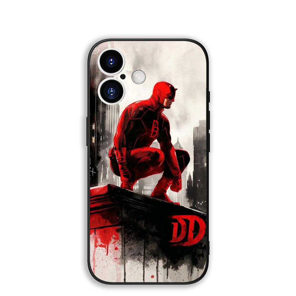Cover for Apple iPhone 17 16 Plus 13 12 Pro Max Mini X XR Xs ProMax 16E 15+ 17+ Air Phone Case Poster Daredevil Marvel