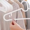 10-50pcs Lightweight Clothes Plastic White Hangers Dress Shirt Underwear Ultra-thin Slim Space-saving Flexible Clothing Hangers