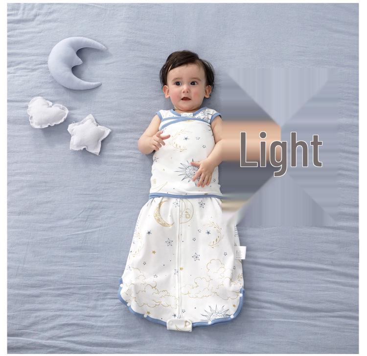 Newborn Knit Cotton Anti-Startle Swaddle Sleeping Bag - All-Season Style
