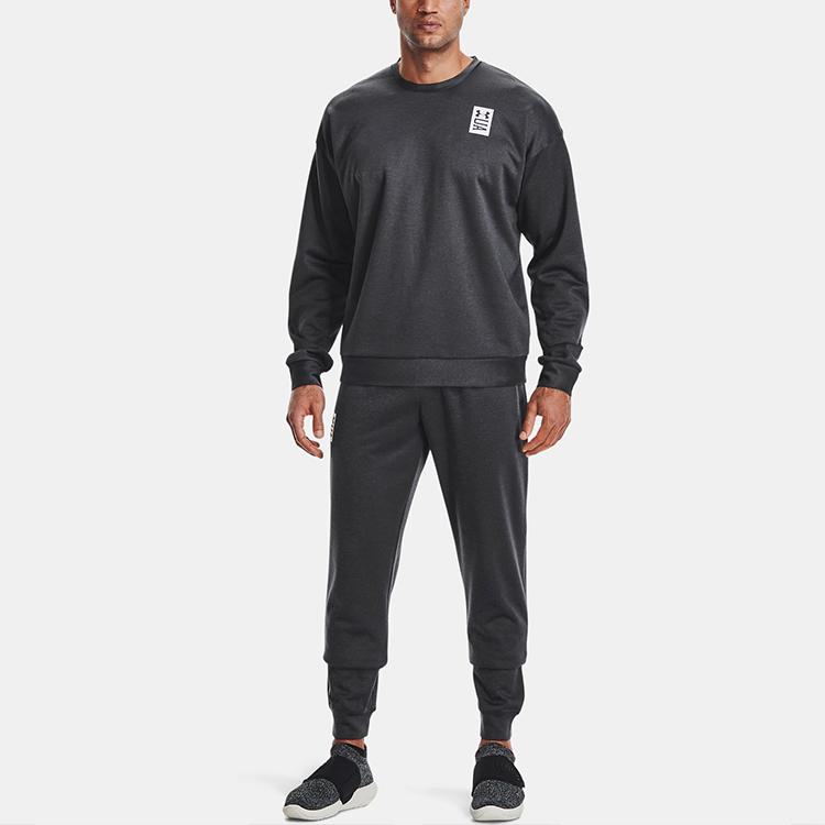 Under Armour Recover Crew Neck Training Sweatshirt Men Heather Grey 1361757-001