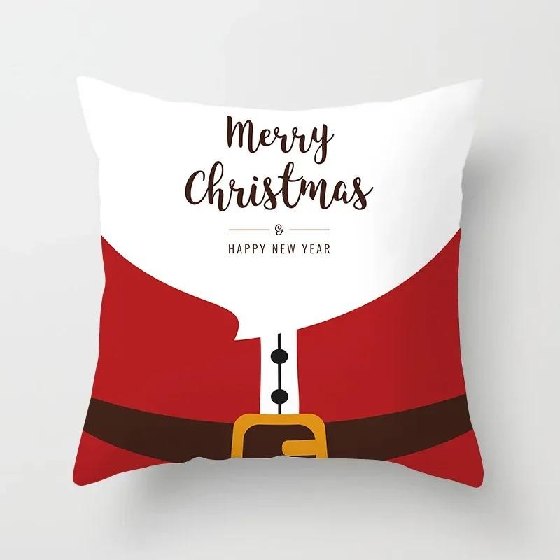 Christmas Themed Pillowcases Car Accessories Office Santa Claus Living Room Sofa Home Pillowcases