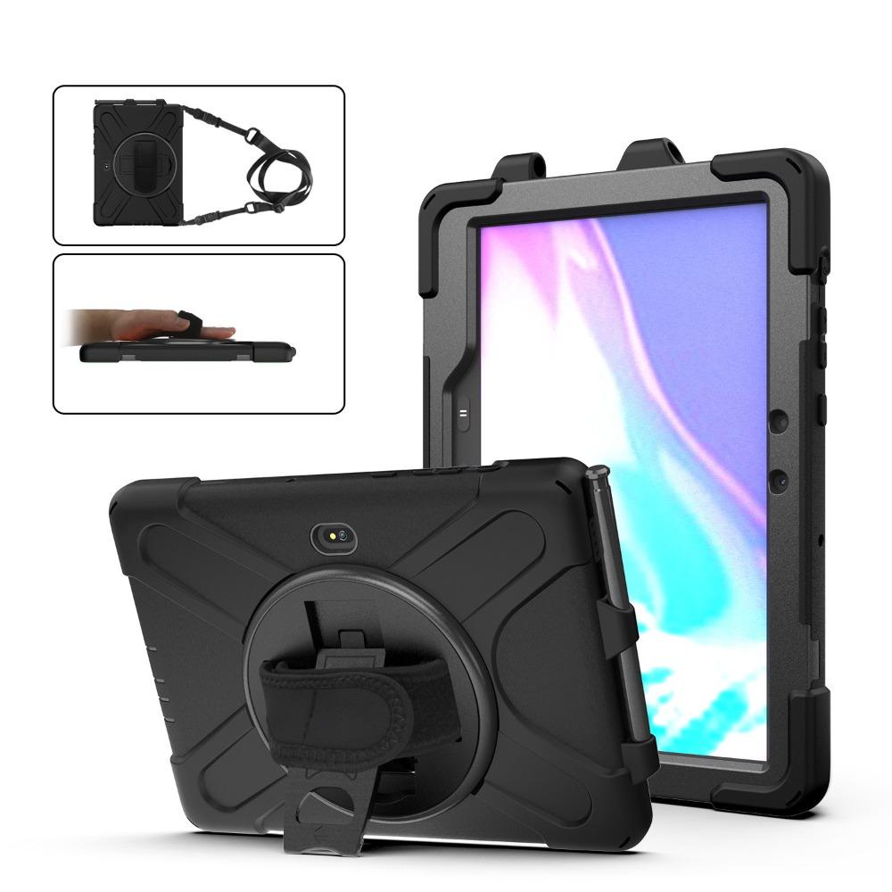 For Samsung Tab Active4 Pro Case T630 T636 Rotating Stand Pencil Slot Rugged Protective Cover