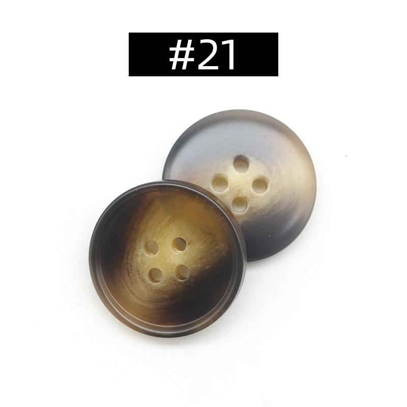 20Pcs Resin 4 Holes Buttons Sewing Accessories Size Complete For Clothing Decorative Plastic Buttons Handmade Diy
