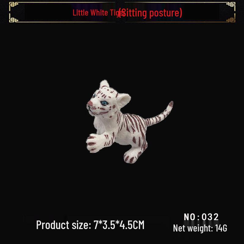 Realistic Wild Animal Toy Set: Large Tiger, Saber-toothed Tiger, Bengal Tiger for Kids' Play