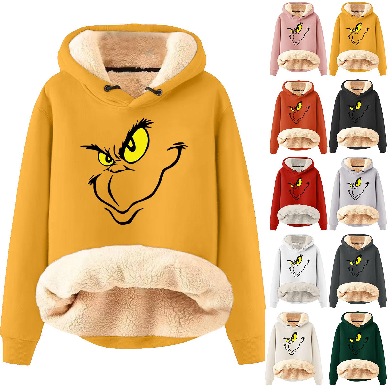 

Женский модный плюшевый и утолщенный теплый свободный пуловер с капюшоном с капюшоном