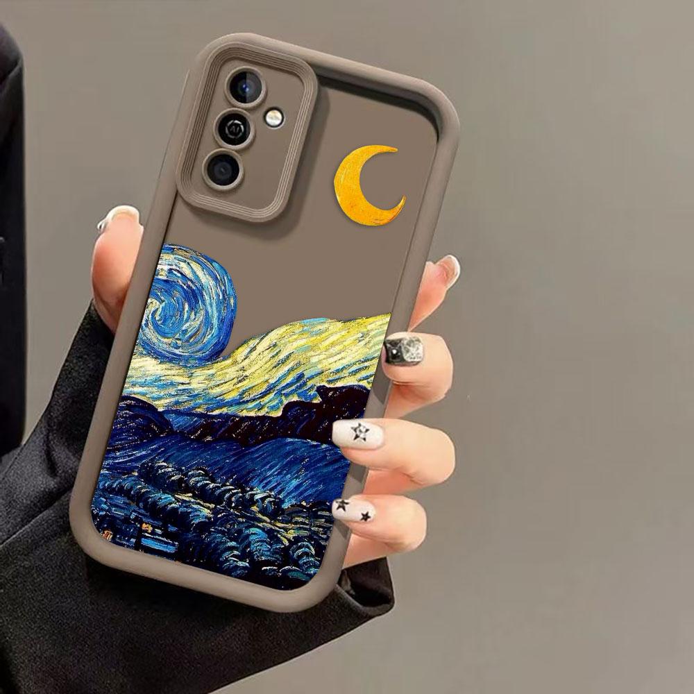 The S-Starry Night Art Cover Phone Case For HONOR 600 400 90 LITE 300 200 70 50 20 10I 9X 8X PRO DIY Case Shell Funda Capa Coque