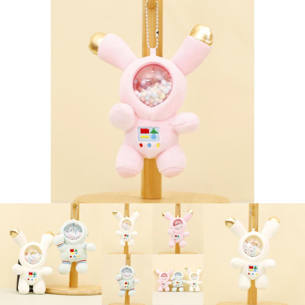 Adorable Astronaut Plush Keychain Cute Space Bunny Doll Creative Bag Charm