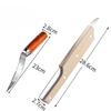 Wooden Handle Coconut Opener Stainless Steel Coconut Opener Knife Household Kitchen New Multifunction Fruit Peeler Coconut Knife