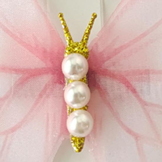 1 Pair Women Hairpin Gauze Butterflies Decor Hair Clips Retro Style Non-slip Durable Hairpin Hair Accessories