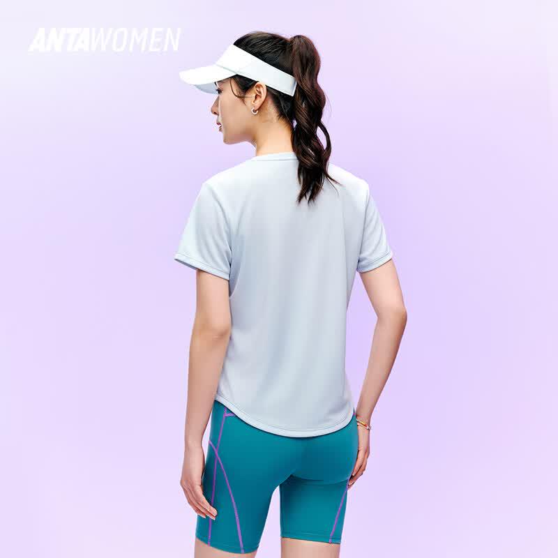 Anta Women's Quick-Dry Slim Waist Sports T-Shirt