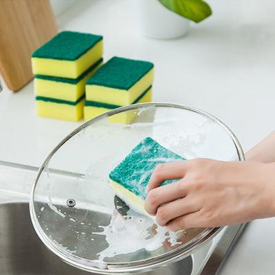 Dual-Sided Household Multi-functional Accessories Scrub Sponges Soft High Density Kitchen Water Absorb Magic Sponge Cleaning Sponges  Unique