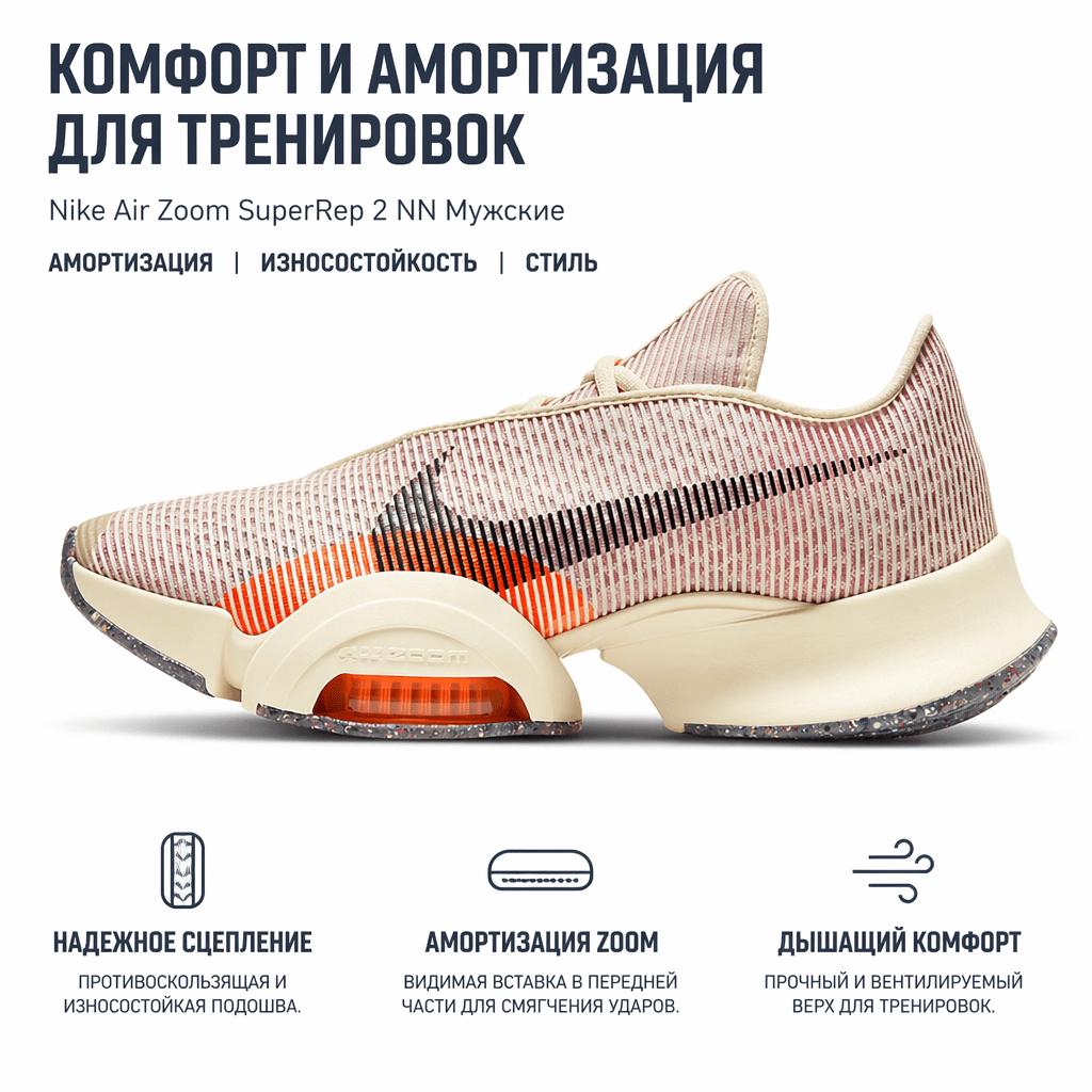 Nike Air Zoom SuperRep 2 Next Nature Men Sneakers Cream Coconut-Milk Light-Arctic-Pink CZ0599-106