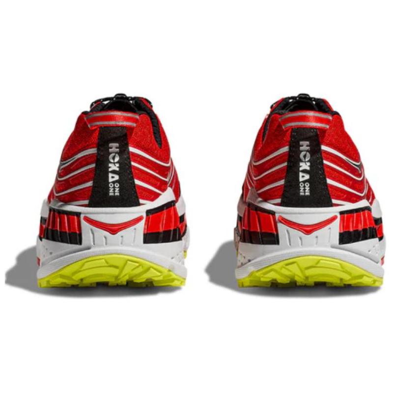HOKA One One Stinson Evo OG Anti-Slip Wear-Resistant Low-Top Running Shoes Unisex Red White Black Sneakers 1155350-HBN