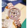 FORE CAST Neue Elegante Quarz Damenuhr Luxus Strassstein Stil Mode Damen Wasserdichte Damenuhr Stahl