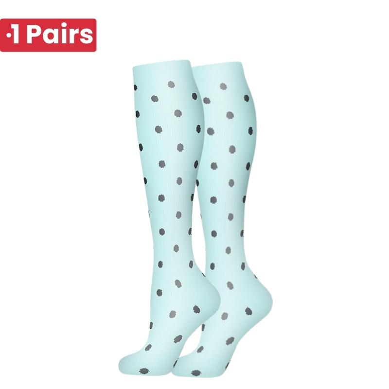 1Pairs 58 StylesNew Flower Animals Compression Socks for Leggings Breathable Running Pressure Soccer Adult Socks Pressure Socks