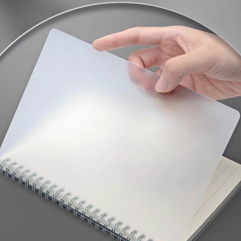 1pcs B5 Rollover Coil Notebook Thickened Pp Notepad A5 Large Transparent Horizontal Line Grid Present Junior High School Student Present