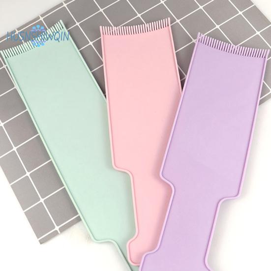 3Pcs Balayage Highlighting Boards Set Flat Surface Sharp Edges Curved Comb Teeth for Hair Dye Quick Removal