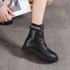 Snow Boots Women's New Fashion Cotton Shoes British Style Martin Short Boots Autumn and Winter Thickened Velvet Women's Shoes