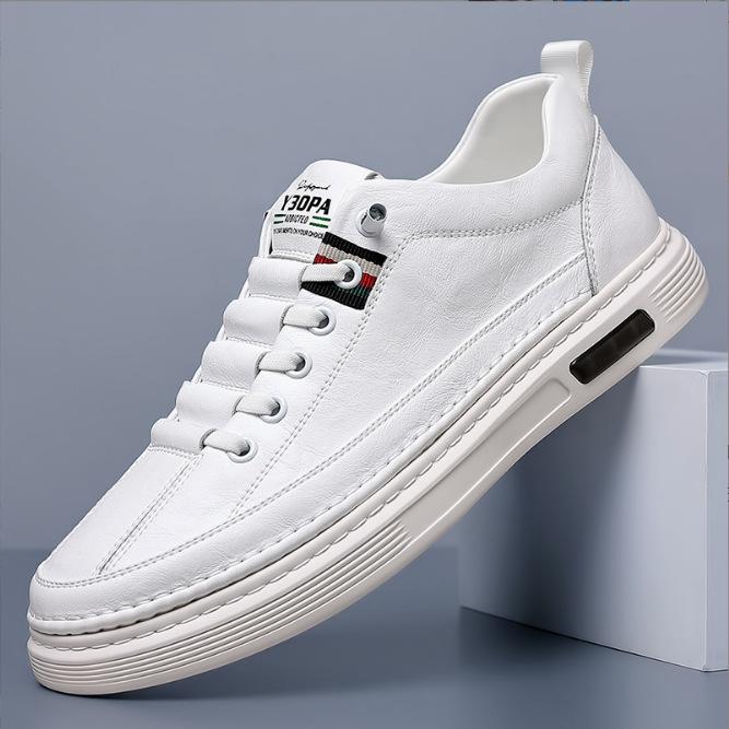 Fashion 2024 Spring Summer Cowhide Shoes for Men Casual Soft Sole Fashion Driving Shoes Male Fashion Casual Designer Sneakers Man