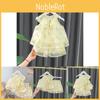 Cute Summer Baby Girls Outfit With Yellow Daisy Vest And Lightweight Short Pants