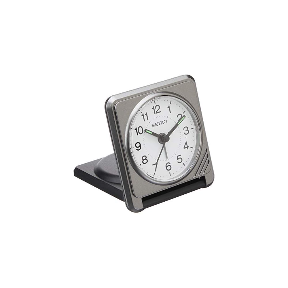 Seiko Clock Table Clock Alarm Clock Analog Small Dimensions: 7.8 x 17.2 x 2.4 cm QQ638S